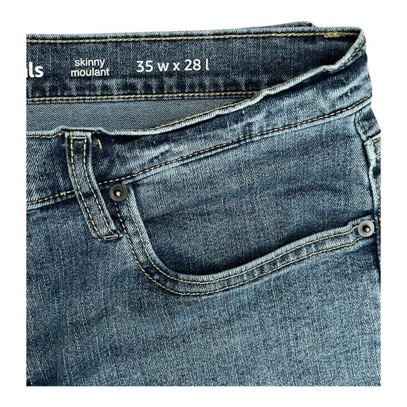 Amazon Essentials Men’s Distressed Denim Jeans 35 x 28 GREAT CONDITION - Picture 3 of 8